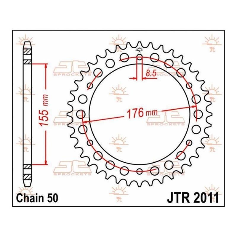 JT Kettenrad 43T 530 JTR2011.43 von JT Sprockets