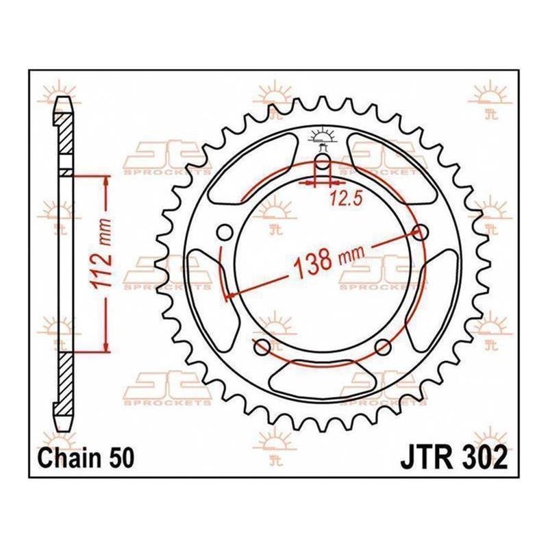 JT Kettenrad 43T 530 JTR302.43 von JT Sprockets