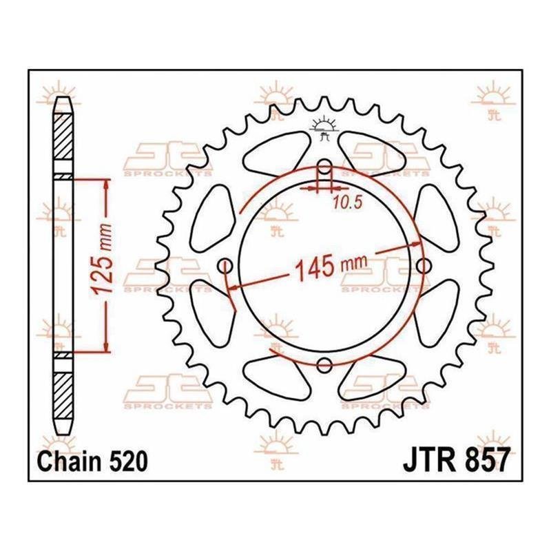 JT Kettenrad 43T JTR857.43 von JT Sprockets