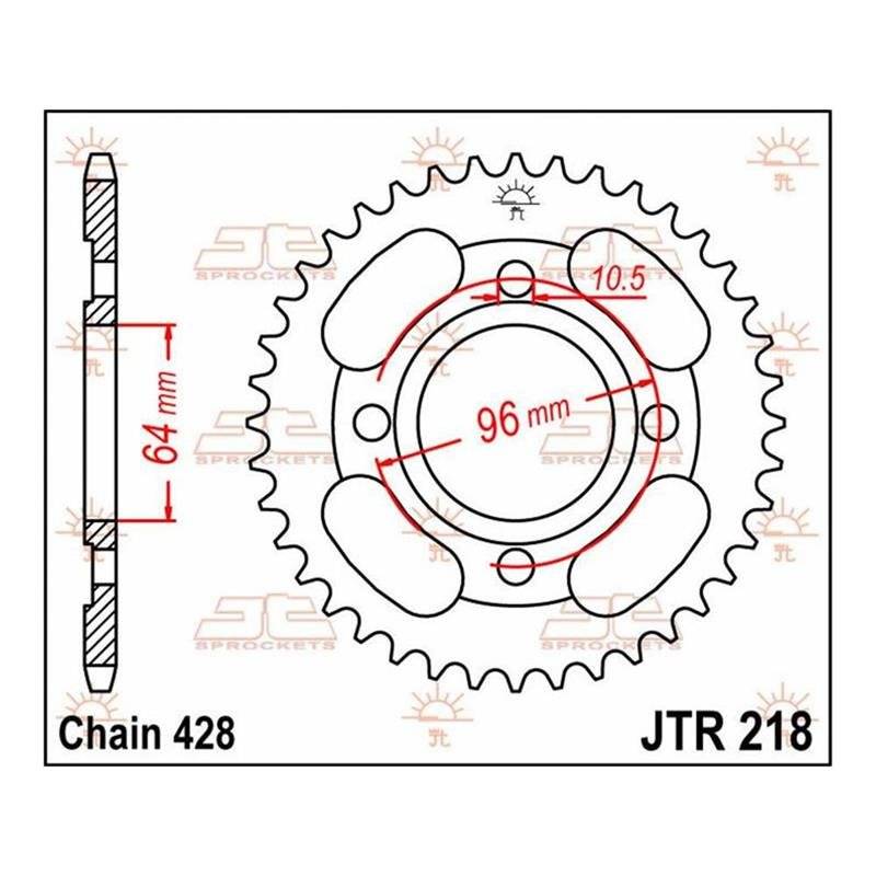 JT Kettenrad 44T 428 JTR218.44 von JT Sprockets