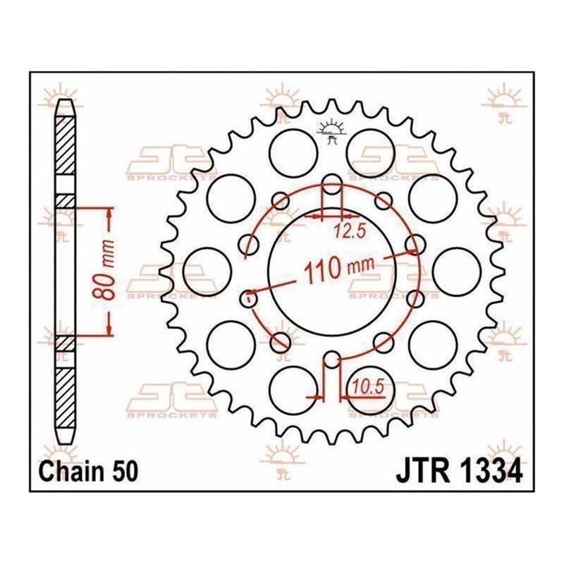 JT Kettenrad 44T 530 JTR1334.44 von JT Sprockets