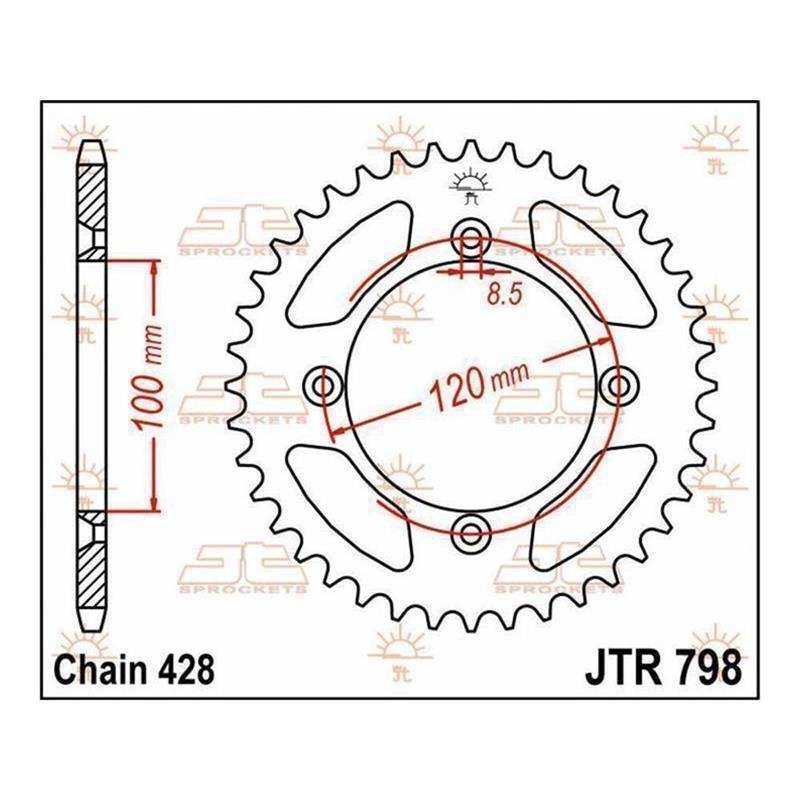 JT Kettenrad 44T JTR798.44 von JT Sprockets