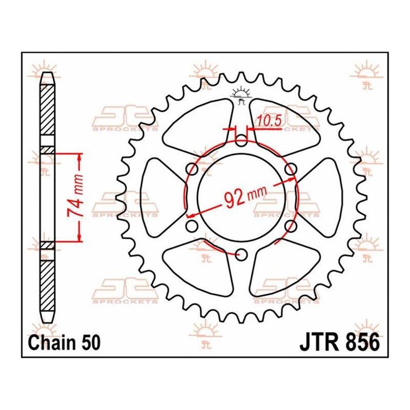 JT Kettenrad 45T JTR856.45 von JT Sprockets