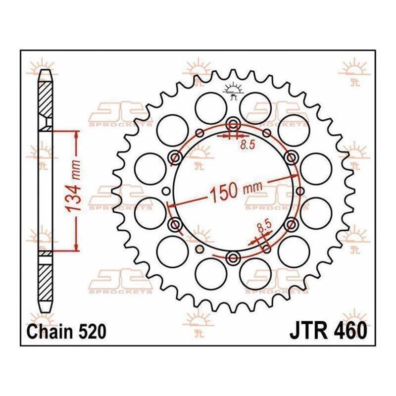 JT Kettenrad 47T 520 JTR460.47 von JT Sprockets