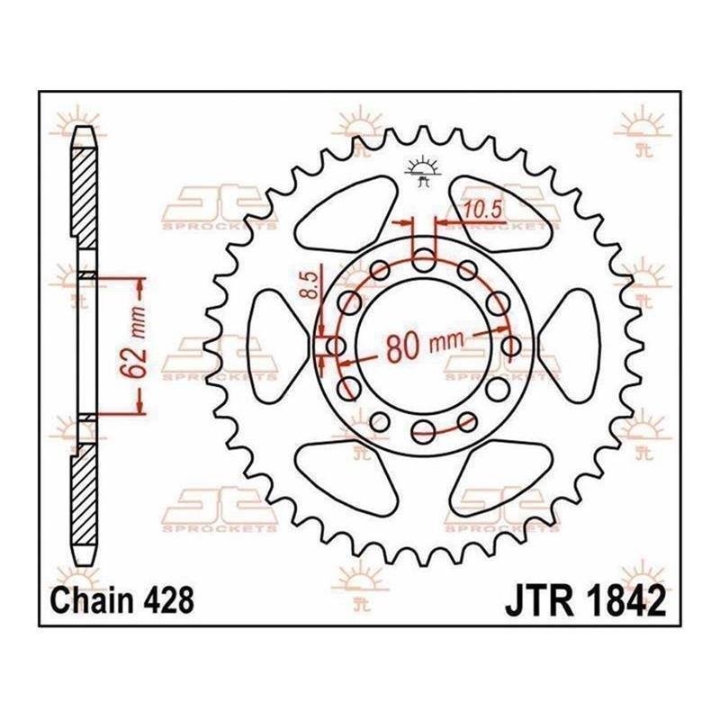 JT Kettenrad 47T JTR1842.47 von JT Sprockets