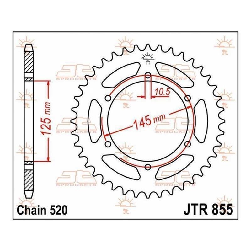 JT Kettenrad 47T JTR855.47 von JT Sprockets