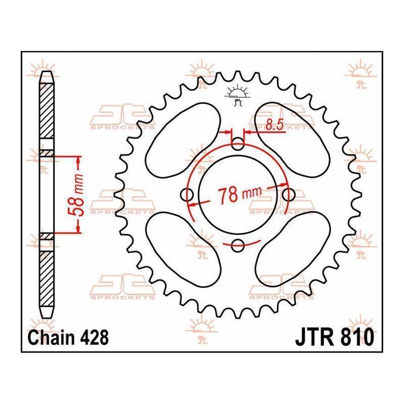 JT Kettenrad 48T 428 JTR810.48 von JT Sprockets