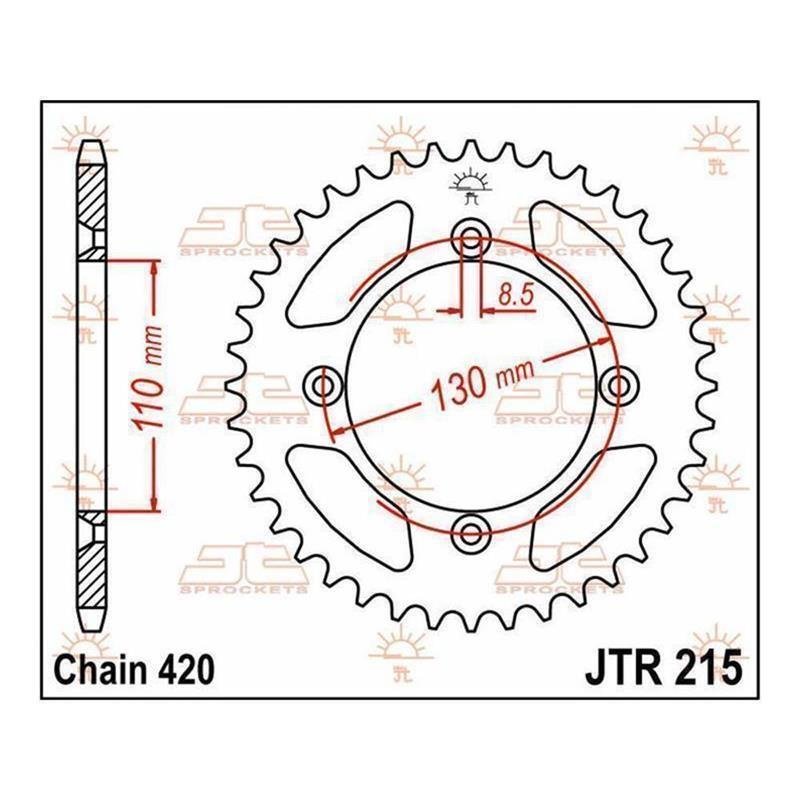 JT Kettenrad 49T JTR215.49 von JT Sprockets