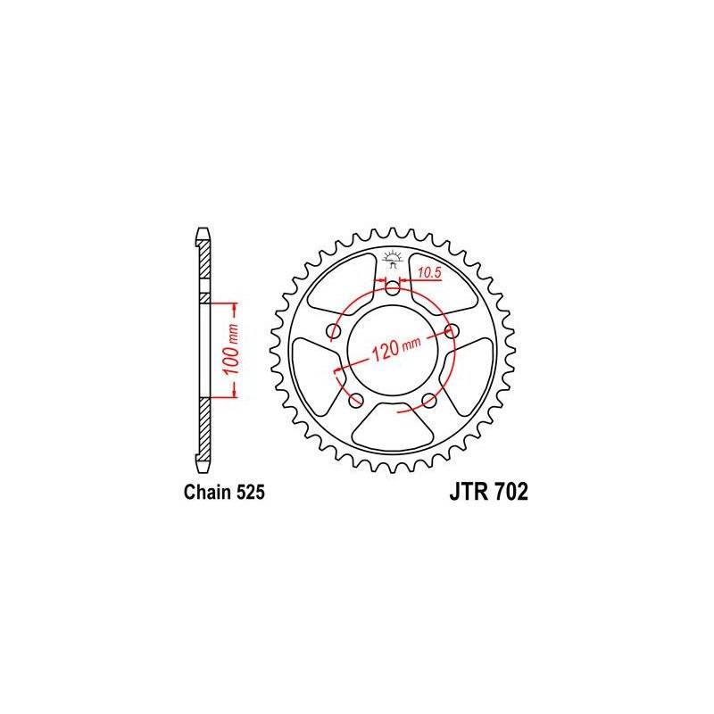 JT Kettenrad JTR702.45 von JT Sprockets