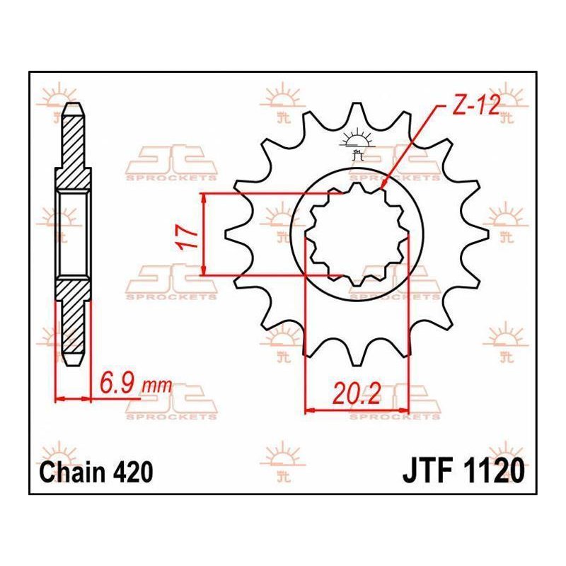 JT Ritzel 11T 420 JTF1120.11 von JT Sprockets