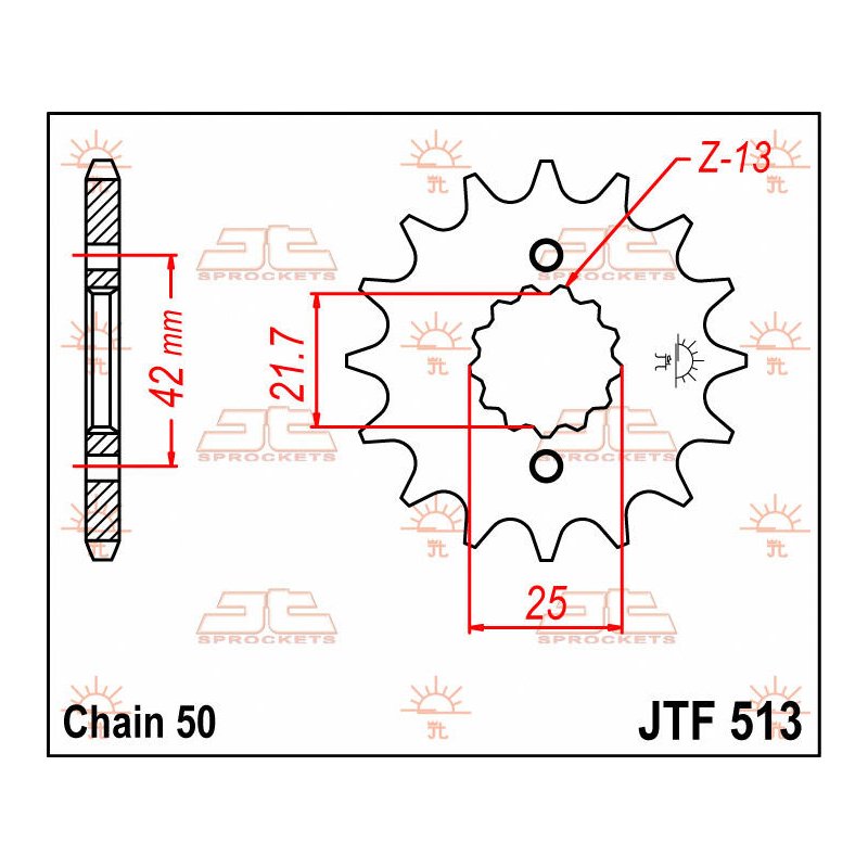 JT Ritzel 13T 530 JTF513.13 von JT Sprockets