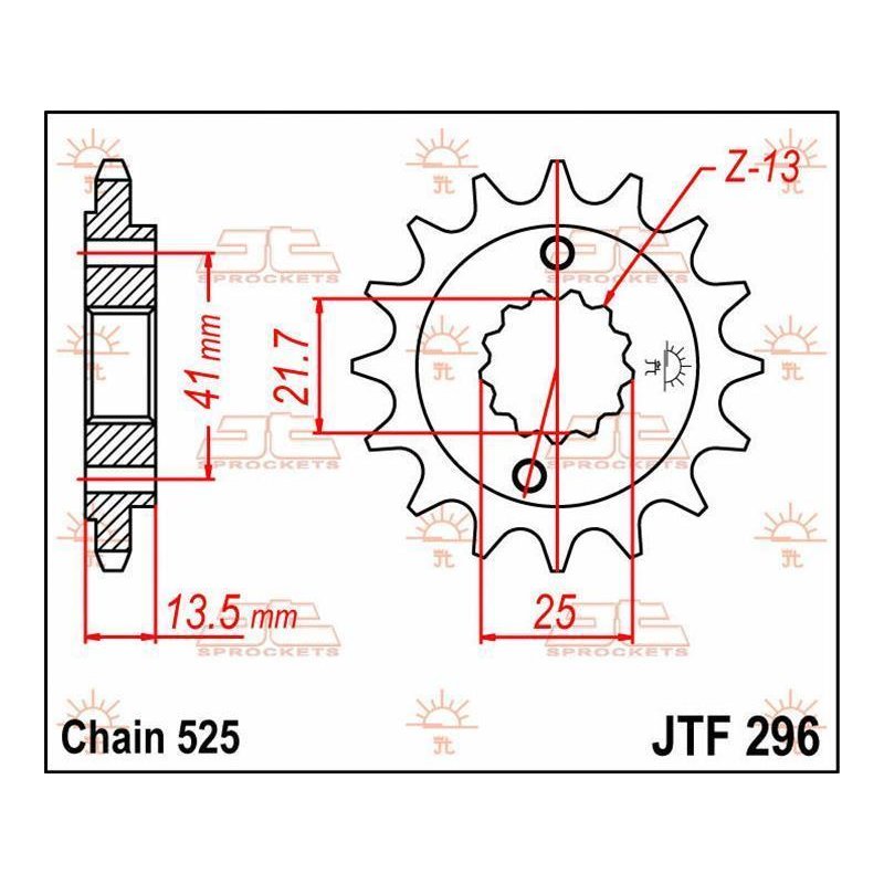 JT Ritzel 14T 530 JTF295.14 von JT Sprockets