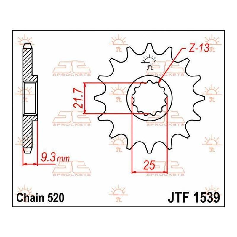 JT Ritzel 15T 520 JTF1538.15 von JT Sprockets