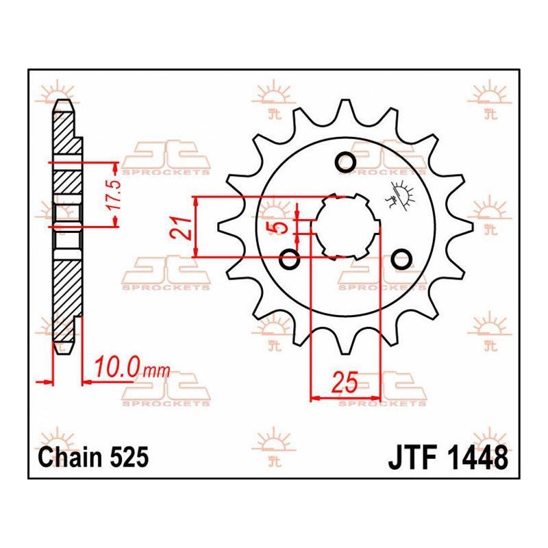 JT Ritzel 15T 525 JTF1448.15 von JT Sprockets