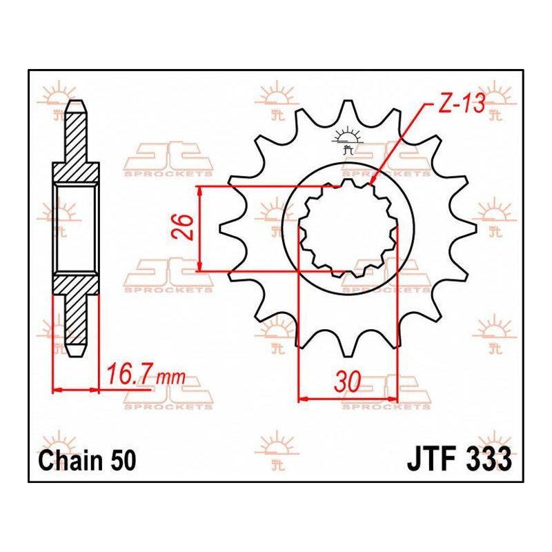 JT Ritzel 15T 530 JTF333.15 von JT Sprockets