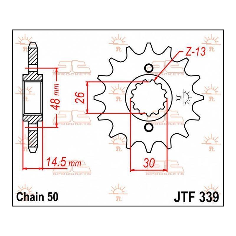 JT Ritzel 15T 530 JTF339.15 von JT Sprockets