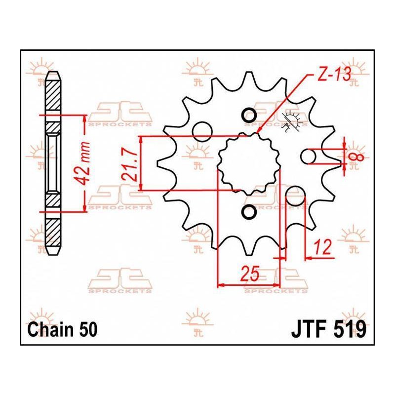 JT Ritzel 15T 530 JTF519.15 von JT Sprockets