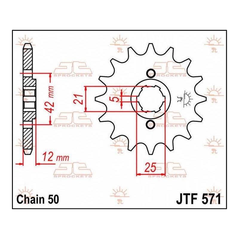 JT Ritzel 16T 530 JTF571.16 von JT Sprockets