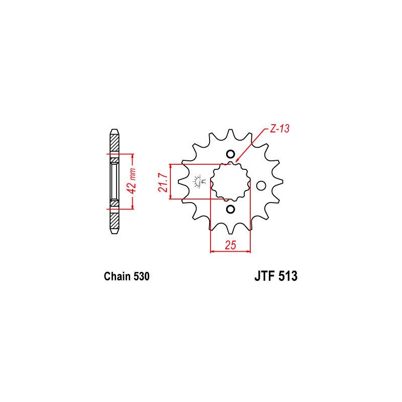 JT Ritzel 16T 530 RU JTF513.16RB von JT Sprockets