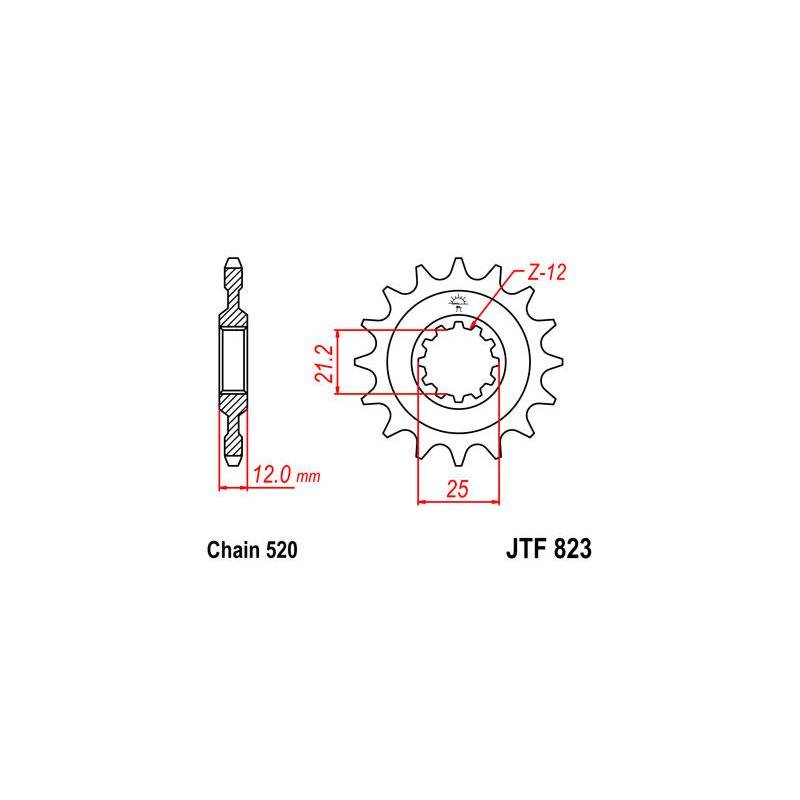 JT Ritzel 520 16T JTF823.16 von JT Sprockets