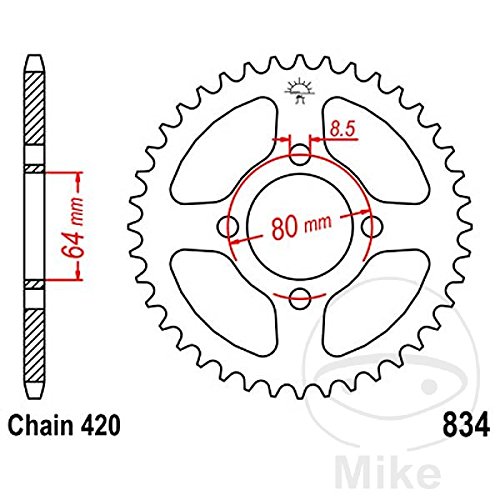 JT-Sprockets JTR834-41 Kettenrad von JT Sprockets