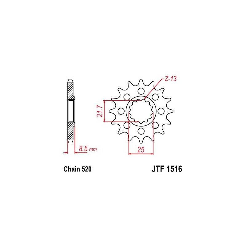 Jt Front Sprocket 520 15T von JT Sprockets