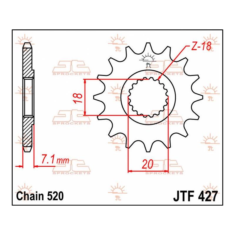 Jt Sprocket C/S 11T Jtf427.11 von JT Sprockets