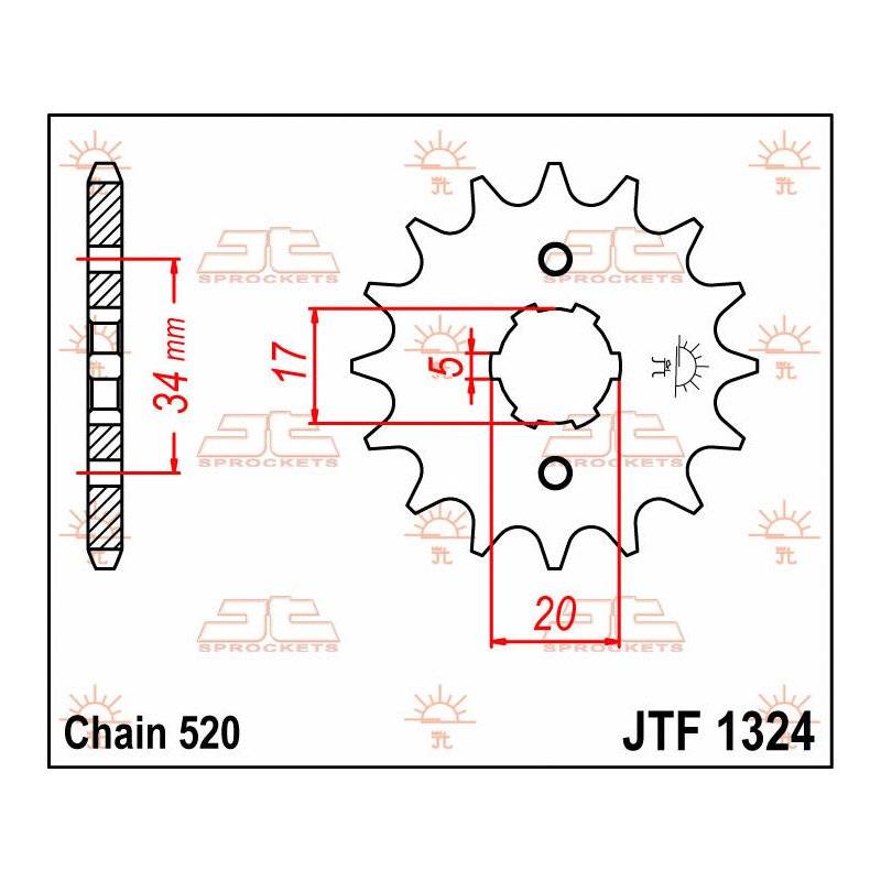 Jt Sprocket C/S 12T Jtf1324.12 von JT Sprockets