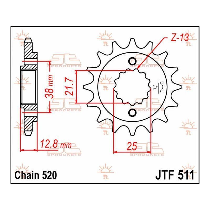 Jt Sprocket C/S 14T Jtf511.14 von JT Sprockets