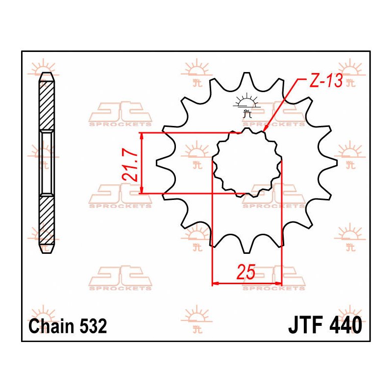 Jt Sprocket C/S 15T Jtf440.15 von JT Sprockets