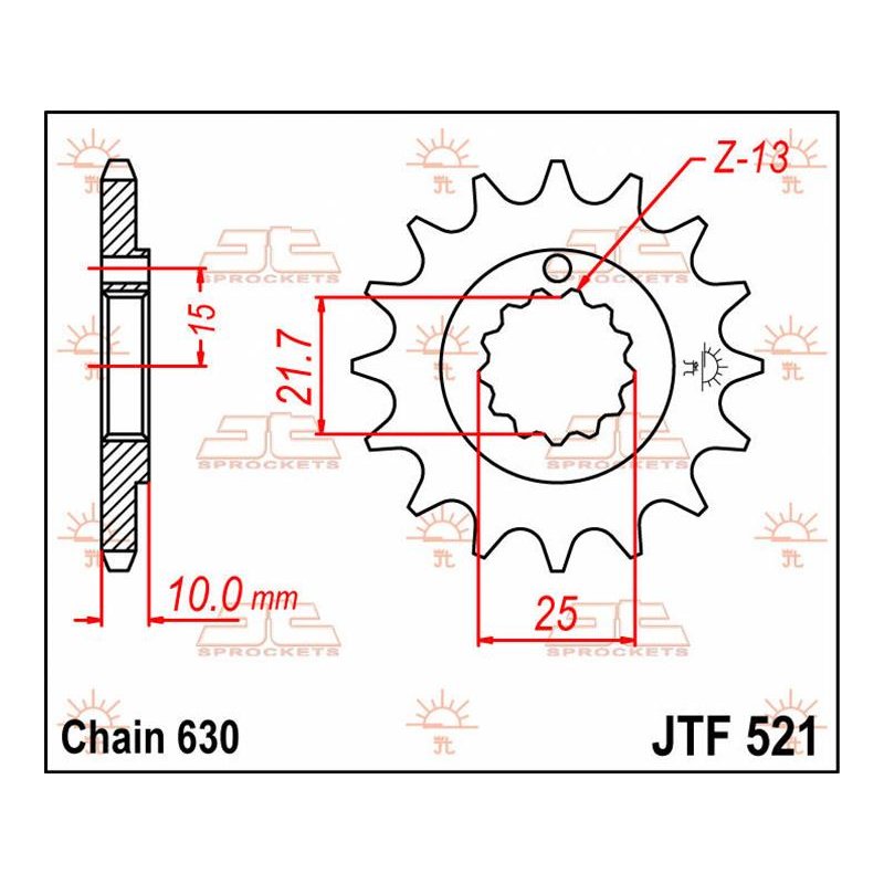 Jt Sprocket C/S 15T Jtf521.15 von JT Sprockets