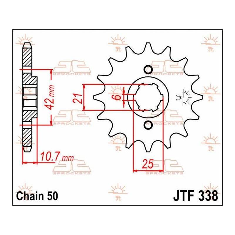 Jt Sprocket C/S 16T Jtf338.16 von JT Sprockets