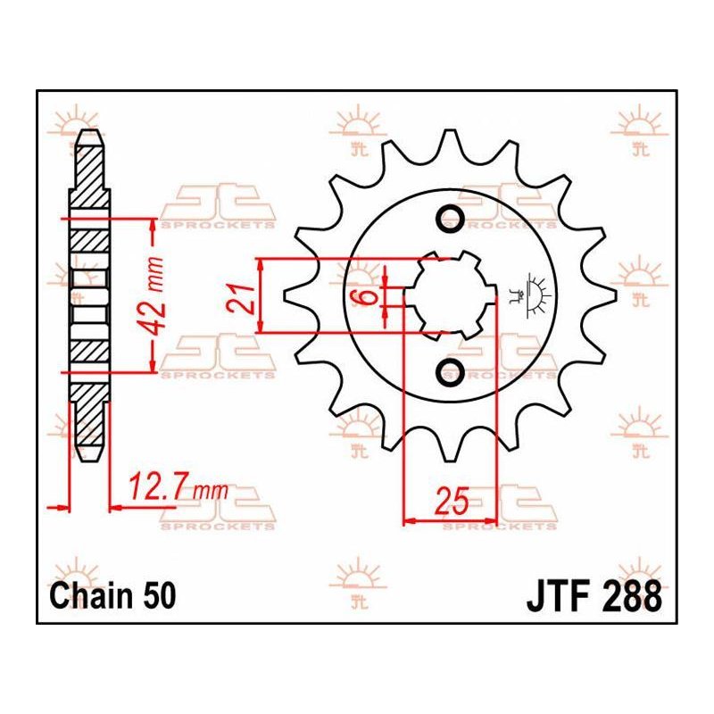 Jt Sprocket C/S 17T Jtf288.17 von JT Sprockets