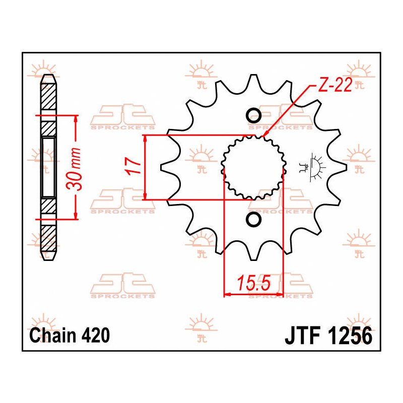 Jt Sprocket C/S Honda 16T Jtf1256.16 von JT Sprockets