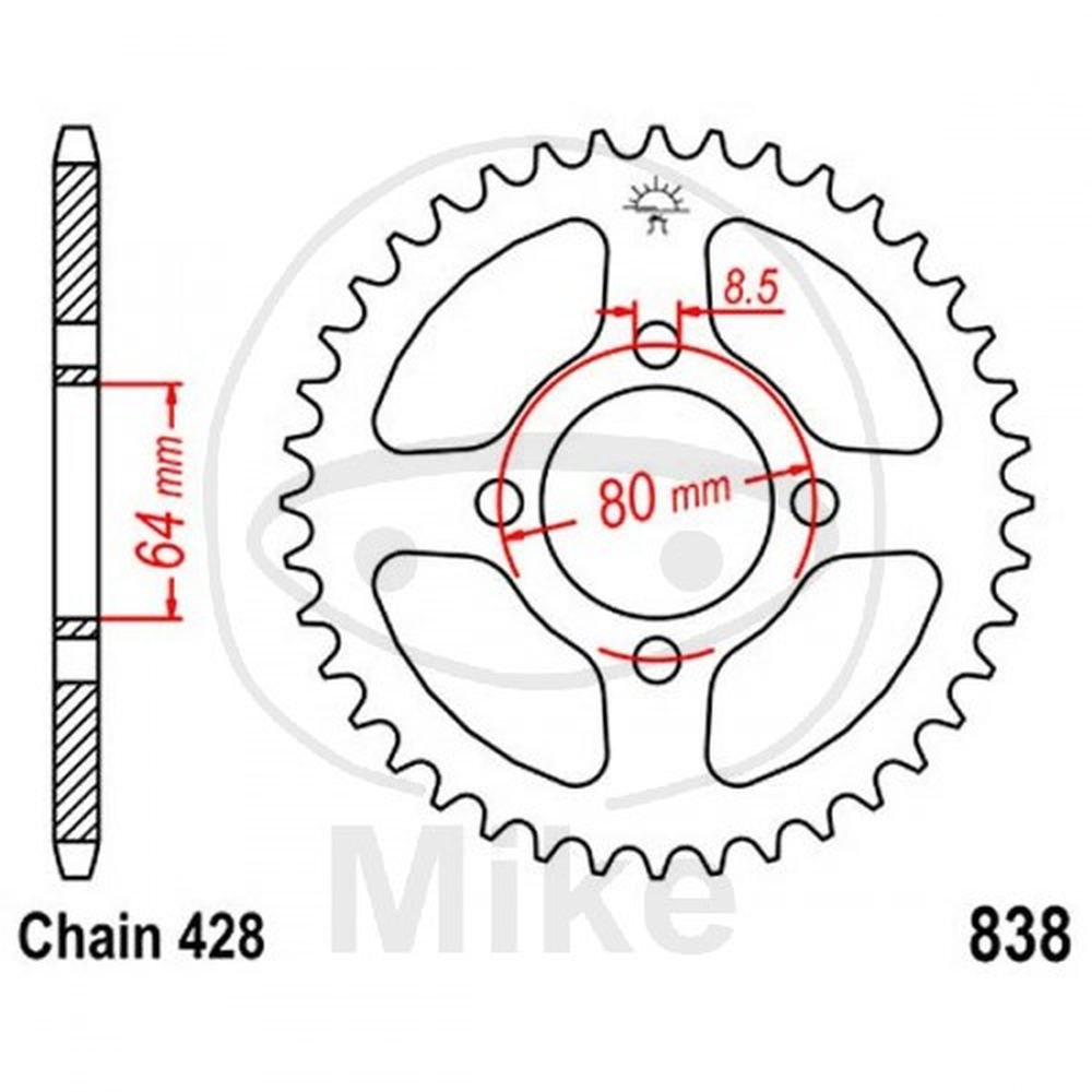 KERA 42Z TEIL 428 SI von JT Sprockets