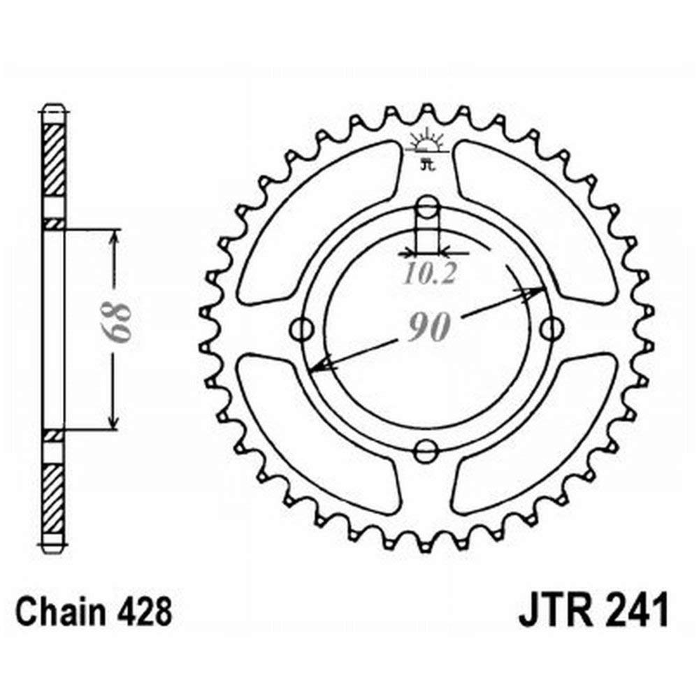 KERA 53Z Ersatzteil 428sw von JT Sprockets