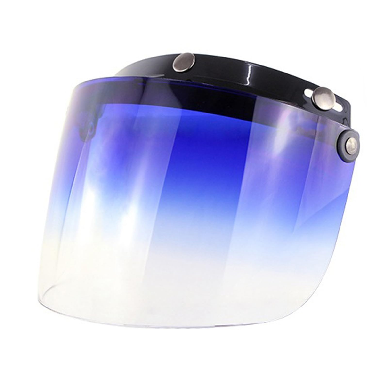 JTQYFI 3-SNAP Bubble Schild Offenes Gesichtshelm Sonnenbrille Visier Mit Farbenfrohen Helmlinsen Gesichtslinsen Für Motorradfahrten von JTQYFI