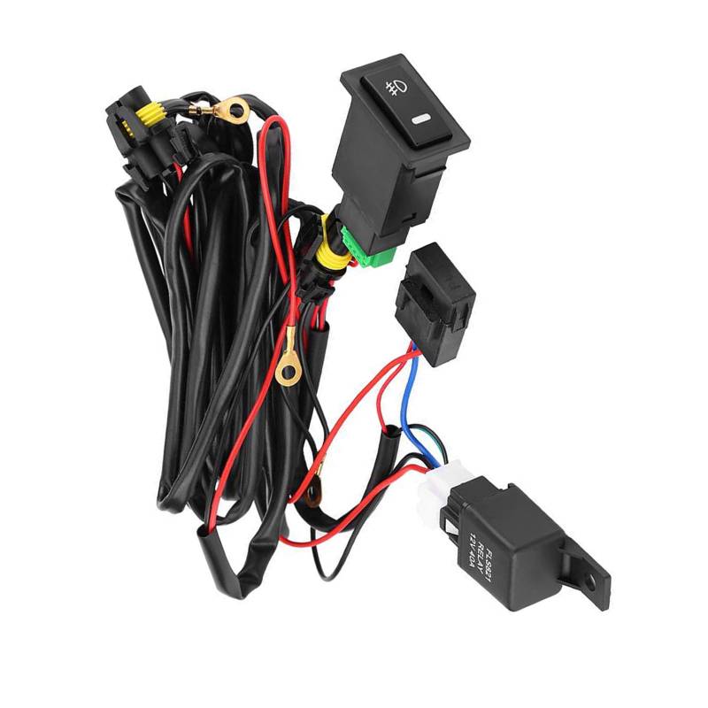 JTQYFI Auto LED Nebelscheinwerfer Schalter Kabelbaum 12V Auto Ersatz Nebelscheinwerfer Schalter Kabelbaum von JTQYFI