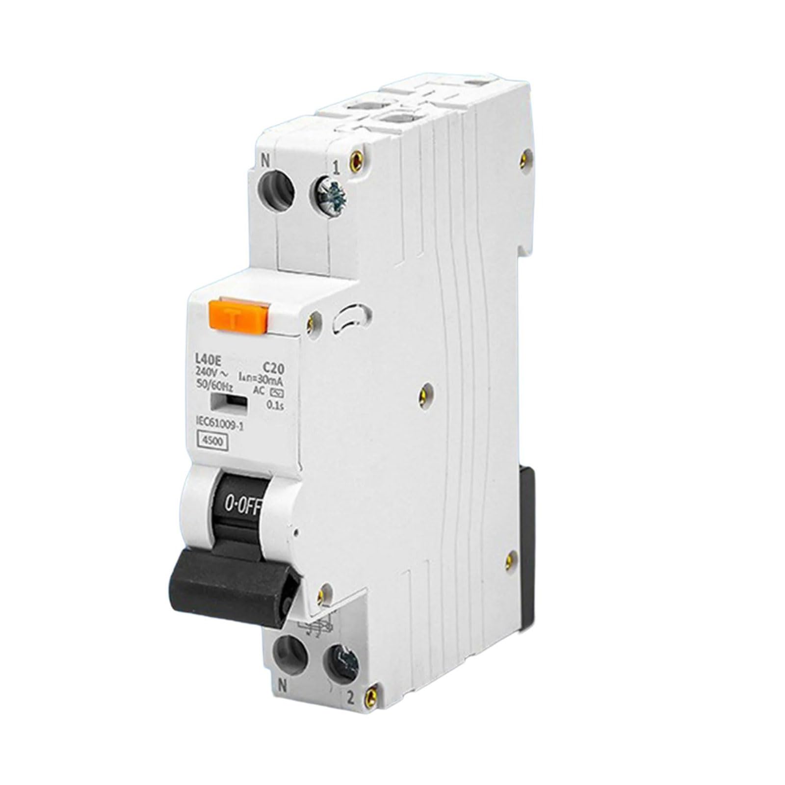 RCBO 32AMP Sturdy Circuit Materials Breaker Accessoire Für Erdleckage Schutz 1p+N 30 6KA B32 Gebogen von JTQYFI