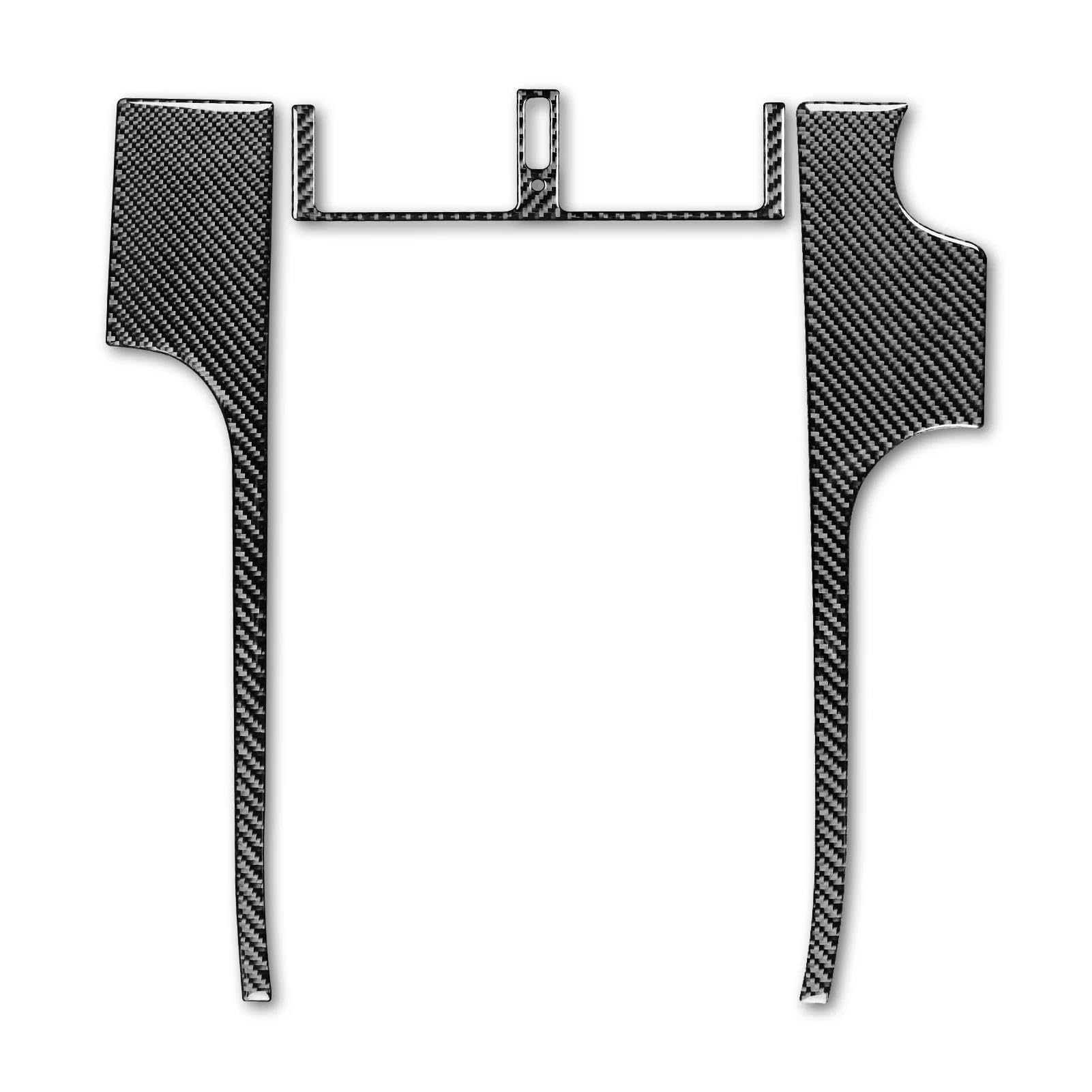 Schalttafelabdeckung Trims Für Benz E-Klasse W210 1996-2002 Carbon Fiber Conditioner Outlet Center Console Beide Seiten Dekorativer Anzug Auto-Innenraum-Aufkleber Schalttafel Abdeckungen Aufkleber(RHD von JTWMEU