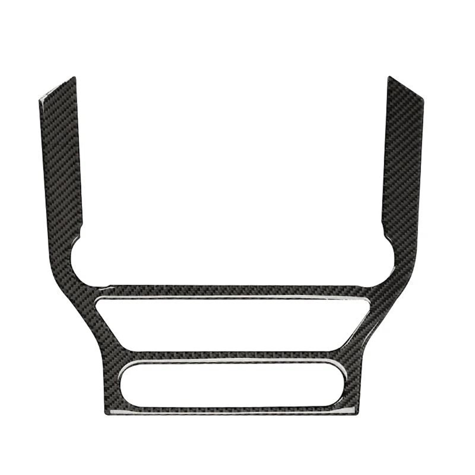 Schalttafelabdeckung Trims Für Mustang GT 2015-2021 Carbon Fiber Innen Auto Navigation Trim Rahmen Multi-Media-Konsole Dekoration Aufkleber Aufkleber Schalttafel Abdeckungen Aufkleber(Style B(Black)) von JTWMEU