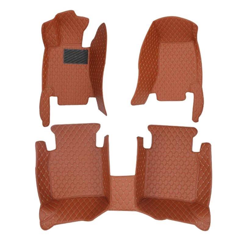 Auto-Fußmatten In Individuell Spleißbaren Farben Für Hyundai Für Accent 2006-2011, Auto-Innenausstattung(5seat-Black Beige9) von JTWMTY