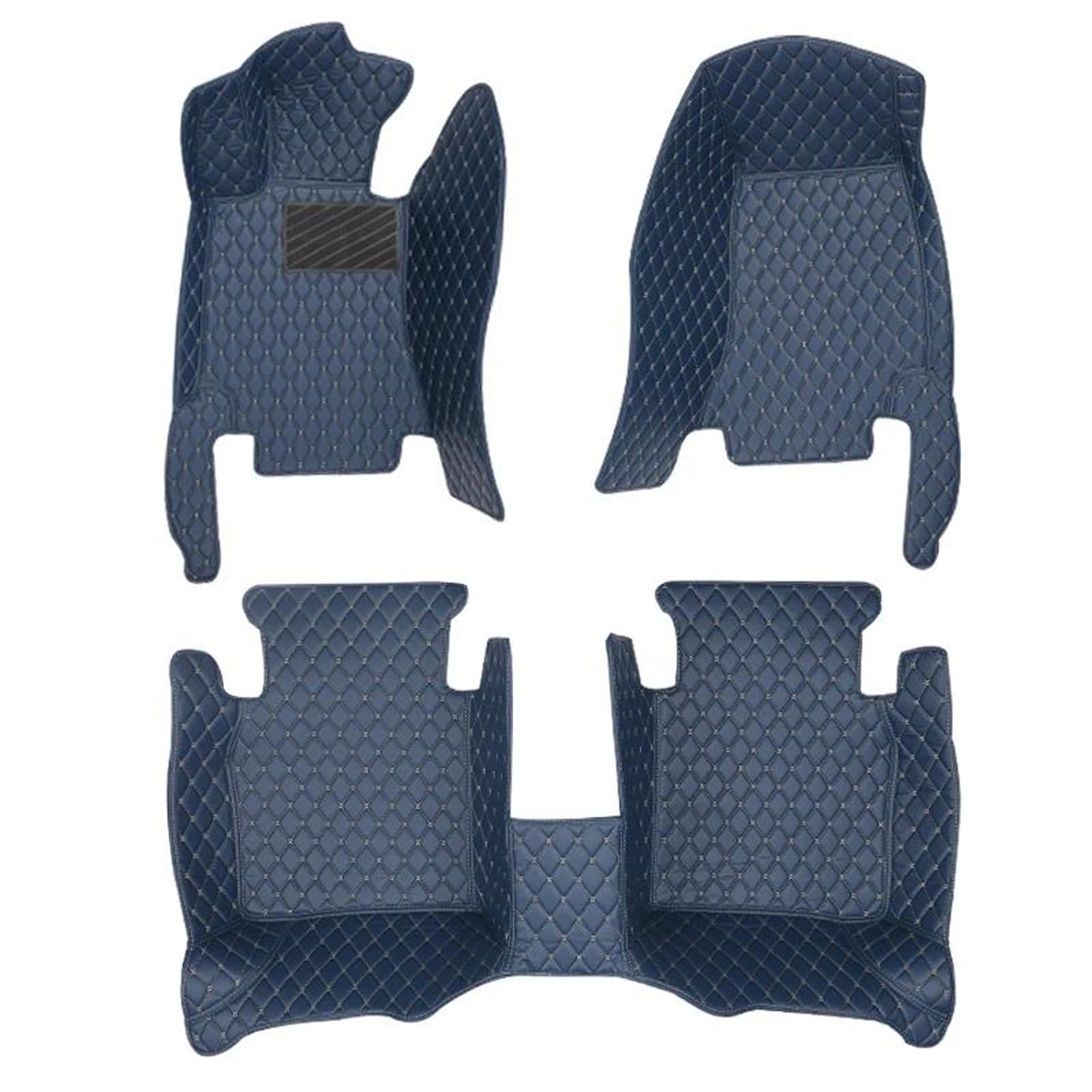 Auto-Fußmatten In Individuell Spleißbaren Farben Für Hyundai Für Accent 2006-2011, Auto-Innenausstattung(5seat-Red7) von JTWMTY