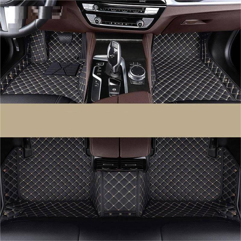 Benutzerdefinierte Auto Fußmatten Für Benz ML W164 W166 Auto Teppiche Fuß Coche Zubehör Synthetische Faser(Black-beige2) von JTWMTY