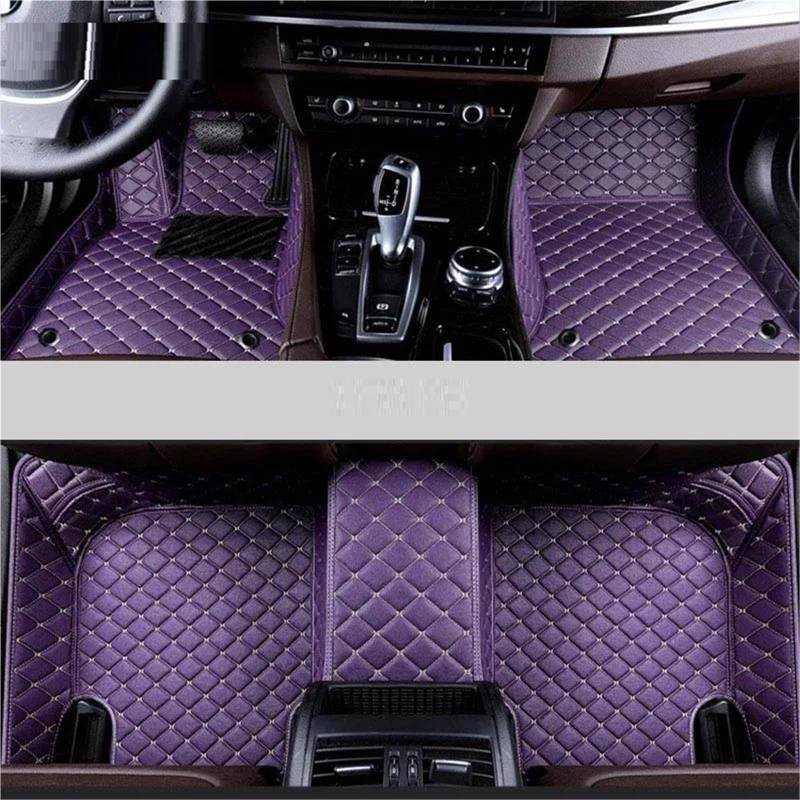 Benutzerdefinierte Auto-Fußmatten Für Hyundai I30 2007-2012, Autoteppiche, Fuß-Coche-Zubehör(Purple11) von JTWMTY