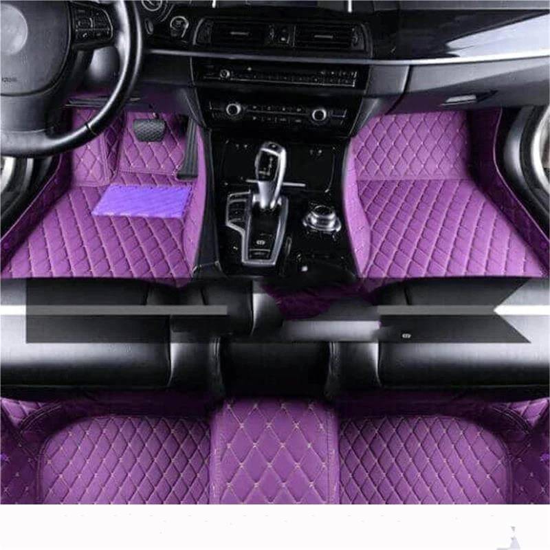 Ford Für Puma, Alle Modelle, Autofußmatten, Autoteppiche, Teppichzubehör, Styling, Innenausstattung, Teile, RHD(Purple 1set4) von JTWMTY