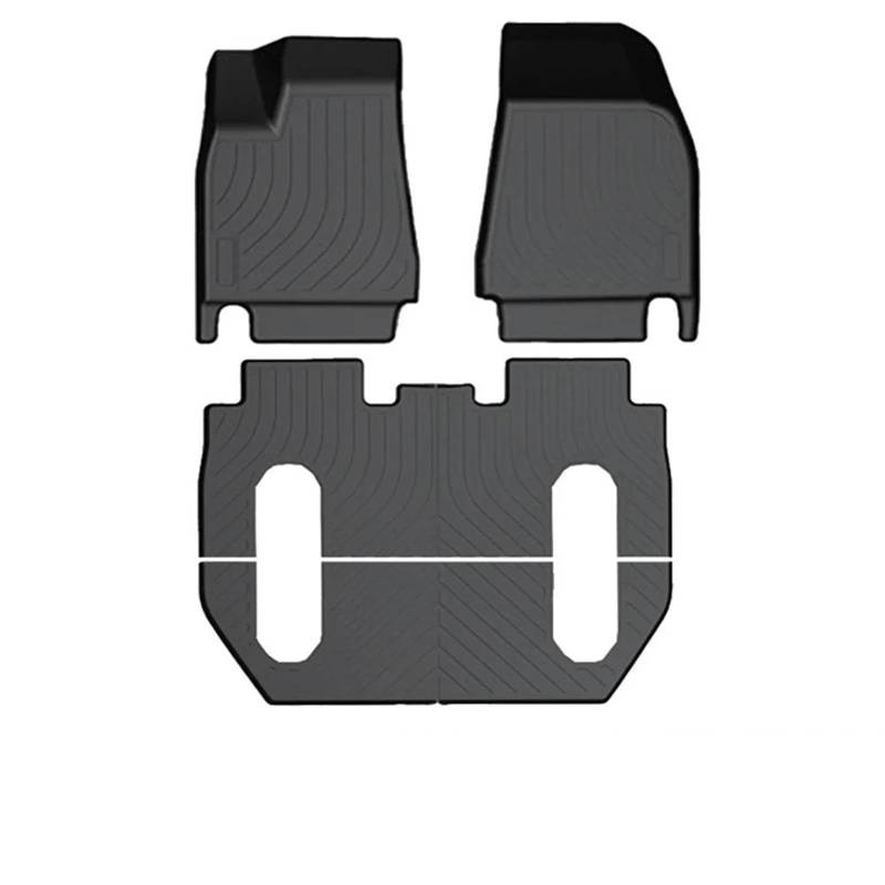 Fußmatten für Tesla für Model X 5 6 7 Sitzer 2024 2023-2016 Allwetter-wasserdichte Cargo-Frunk-Kofferraummatten-Auskleidungen Zubehör(Color3) von JTWMTY
