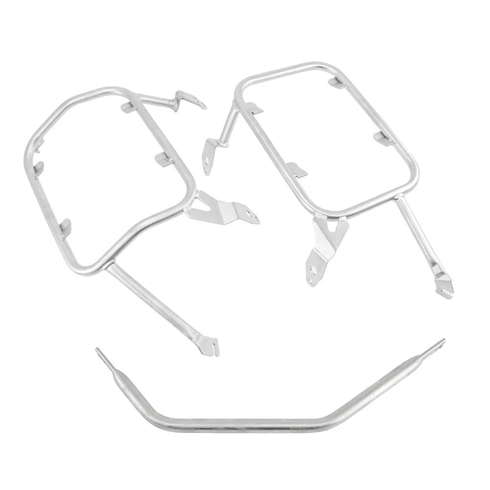 Gepäckträger hinten Für Für PANAMERICA1250 Für PAN America 1250 S PA1250 S 2020 2021 Motorrad Sattel Tasche Packtaschen Top Fall Halterung Motorrad Gepäckträger(Silver Pannier Rack) von JTYQWD