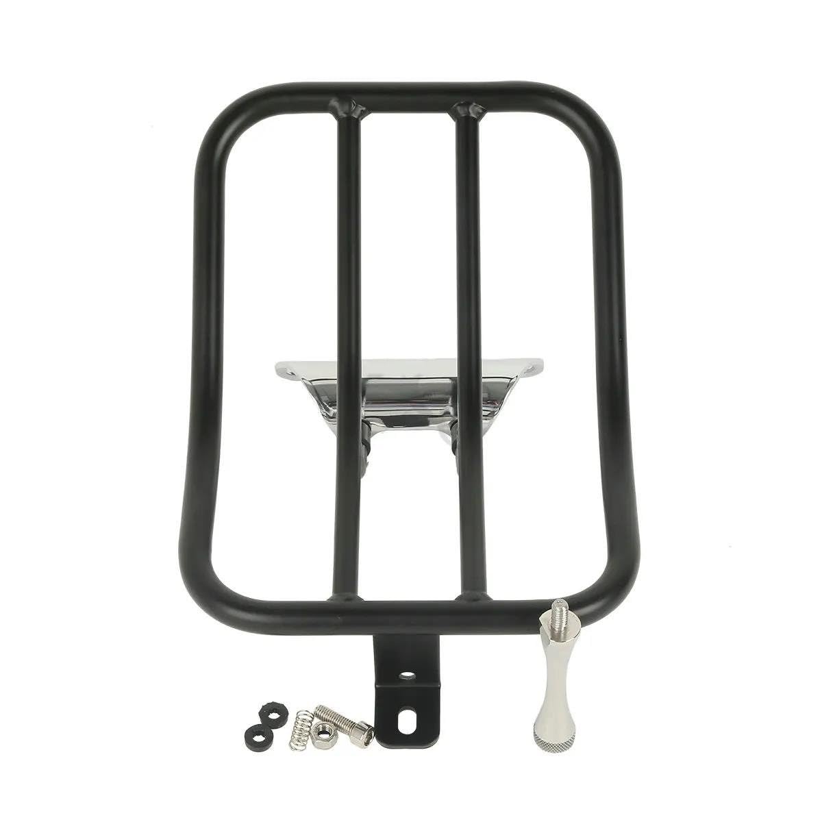 Gepäckträger hinten Hinten Gepäck Rack Für Für Touring Für Road King FLHR 1997-2008 Motorrad Zubehör Motorrad Gepäckträger von JTYQWD