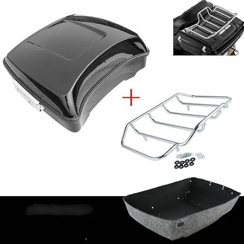 Gepäckträger hinten Motorrad Motorrad Chopped Pack Kofferraum & Gepäckträger Für Tour Pak Für Touring Für Road King Für Street Glide 2014-2020 Motorrad Gepäckträger von JTYQWD